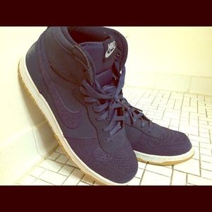 Nike snake skin high tops.